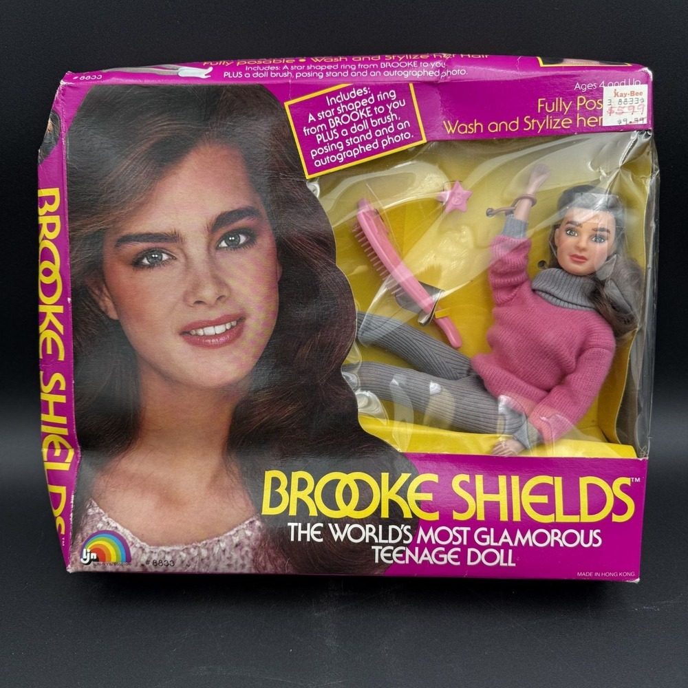 Brooke Shields Fashion Doll‎ LJN #8833 NIB 1982 Vintage Damaged Box